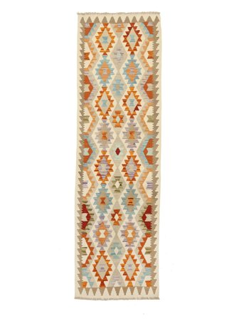 Kilim Afghan Old Style Rug Oriental Runner Orange/Brown (Wool, Afghanistan)