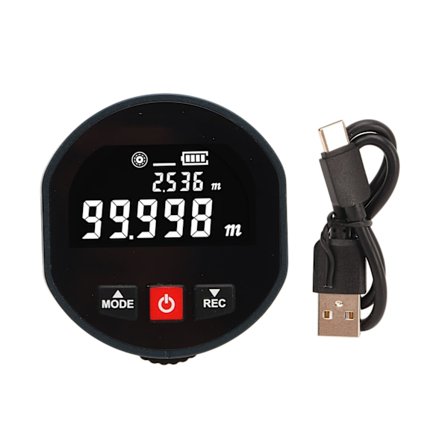 Afstandsmåler Infrarød Afstandsmåler Digitalt Display Rulle Måleværktøj til Måling