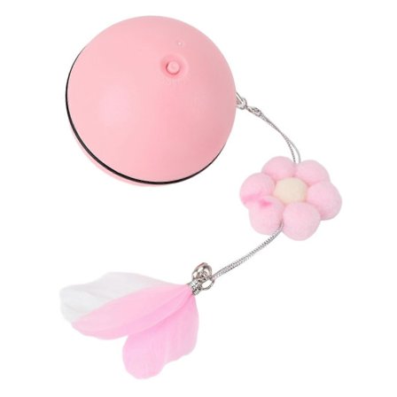 Smart Elektrisk Katteball Leke 8cm Rosa Interaktivt Kjæledyrleketøy[HK]
