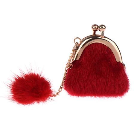 1:6 Dollhouse Miniatyr Plyschväska Handväska Väska Förvaringsväska Modell