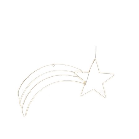 Konstsmide 3079-102 Dekorasjonsbelysning metallkomet med lysrør, IP44, Belysning