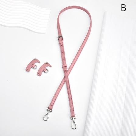 1Set Laukkuhihna Mini-rei'ittämättömälle Nahkaiselle Olkahihnalle Pink