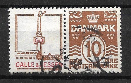 Danmark - Reklamemærker AFA 43 - Stemplet