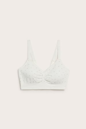 Kappahl | Seamless bh med spetsdetaljer | Offwhite