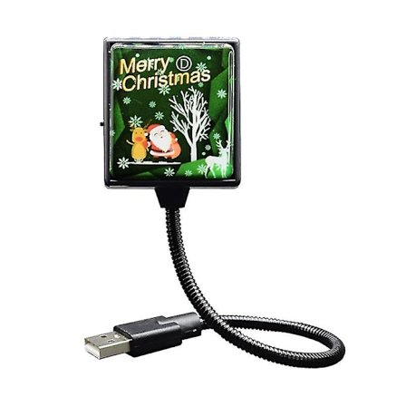 Usb Bil Led Dekorativ Atmosfære Lampe Tag Jule Natlys Projektor Justerbar Bil Interiør Lys