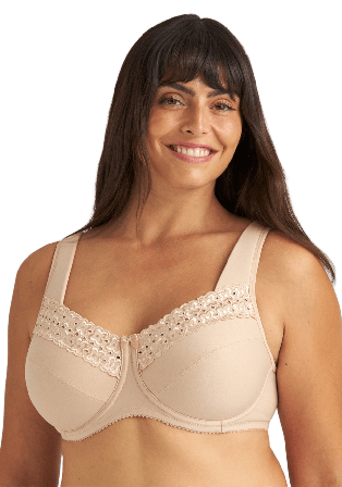 Miss Mary of Sweden Broderie Anglaise Bh Dam Beige H100