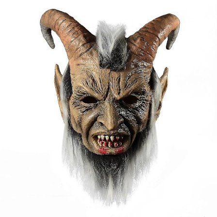 Lucifer Mask Halloween Cosplay Prop Latex Overhead Mask