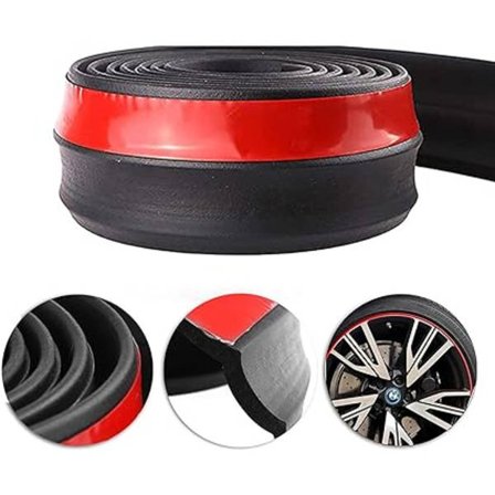 Bumperbeskyttelsesstrimler for bil 3m Universal gummiklistremer foran og bak