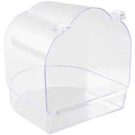 Trixie - Badehus, halvsirkel Transparent 13 x 15 x 14 cm - Fugl - Burinventar & rugekasser - Badekar - ZOO.no