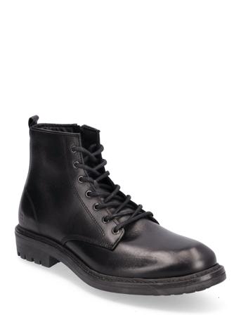 Biapeter Lace Up Boot Texas Black Bianco