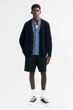 Soft Goat - Men's Cardigan - Cashmere cardigan - M - Navy