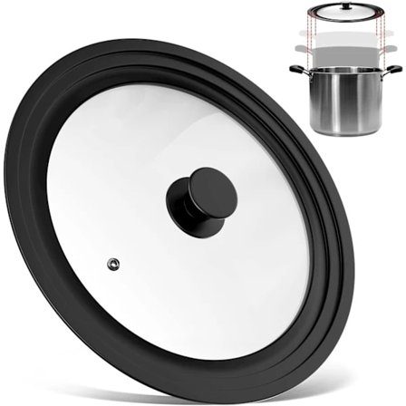 Universelt sort låg 3 størrelser, til gryder og pander med diameter 28 cm, 30 cm, 32 cm