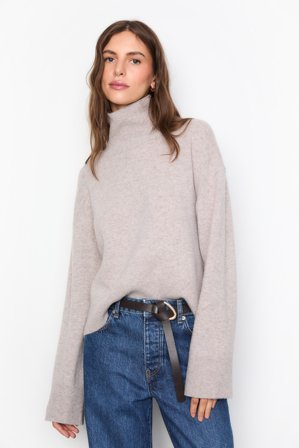 CAMILLA PIHL - Abigail Knit - Taupe Melange SizeXXL