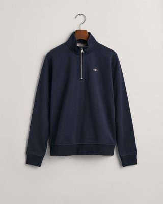 GANT - Shield genser med half-zip til ungdom evening blue