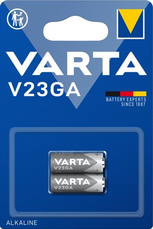 VARTA V23GA Alkaline Special Battery, 12V 2 Pack (B)