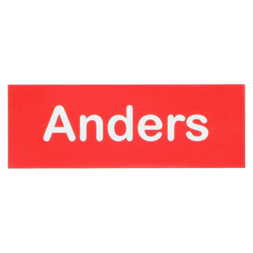 Navneskilt nål - eget navn