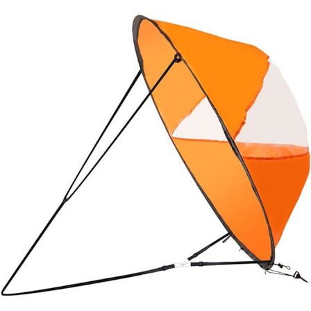 Sejlkayak Foldbar Sejl Vind Nedvind Vindsejl Kajak