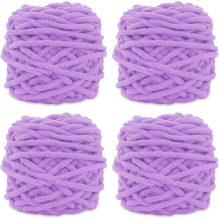 Garn 4x Garn för virkning, Mjukt tjockt garn för garnprojekt