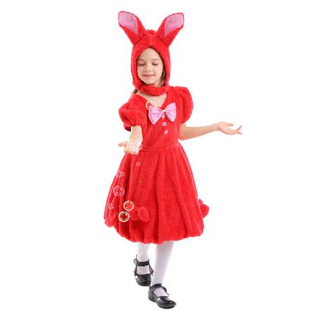 Söt Djurdräkt För Flickor, Cosplayklänning För Barn Red Xl