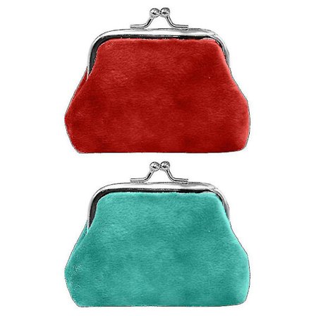 Pengepung i myk stoff for barn, høst/vinter, søte farger, for skoleelever