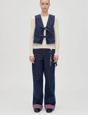 STINE GOYA 2406 Two-Tone Denim, Twist Knee Sea - Navy - 27