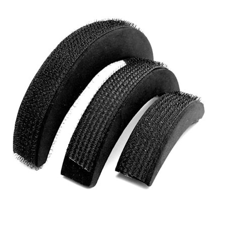 3 stk/sett Hårputer Hårvolum Økning Puff Hår Bull Maker Skumgummisvamp Bump Up Insert Bas Hårstyling Tilbehør++/