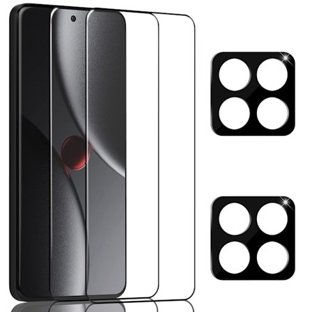 2-Pack Xiaomi 15 Pro Skärmskydd & 2-Pack linsskydd - Härdat Glas 9H - Super kvalitet 3D
