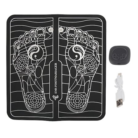 Elektrisk fotmassage Matta USB LCD EMS Fotstimulator Pad Maskin
