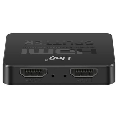 HDMI-Duplicator - LinQ - 4K Ultra HD - 2 Samtidiga Skärmar - Svart - Kompakt