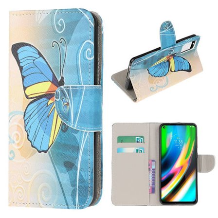 Wonderland Motorola Moto G9 Plus fodral -Blå