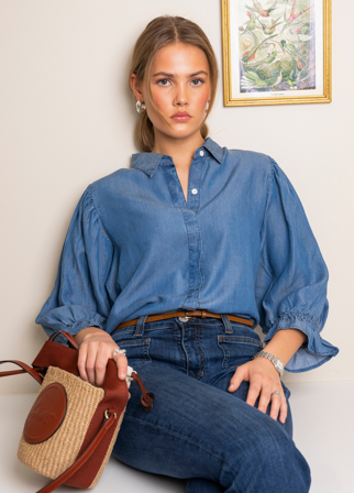 Amy Shirt Soft Denim Soft Denim / S