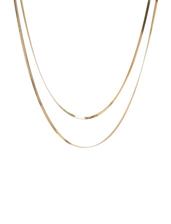 By Jolima Angeline Necklace Gold - Gold - ONE SIZE 42 cm