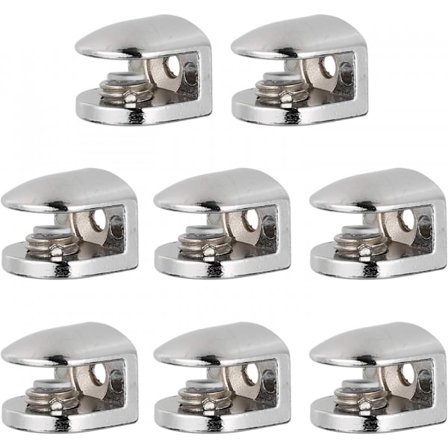 8 kpl Sinkkiseoslasipuristimet Kiinnityspuristimet Lasikiinnike yhteensopiva 6-8 mm paksuuden kanssa