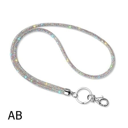 Rhinestone Phone Lanyard Crystal Chain Straps AB AB