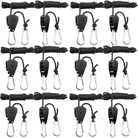 6 Par (12 Stycken) 1/8 Tums Ratschhängare Tungt Arbetsförhållande Justerbar Ratschrephängare Justerbar Rephängare