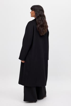 NA-KD Wool Blend Oversized Coat - Premiumkvalitet - Svart - EU 38