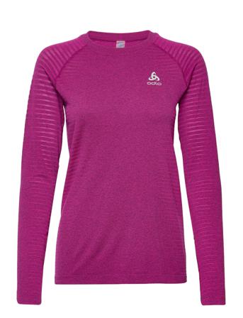 Odlo W T-Shirt Ss Crewneck Essential Seamless T-shirts & Tops Long-sleeved Lilla Odlo