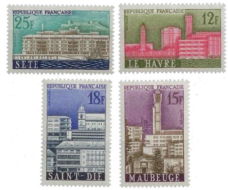 Frankrig 1958 - YT 1152-1155 - Postfrisk