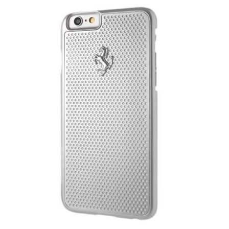 Ferrari Perforert aluminiumsveske for iPhone 6 / 6S - sølv