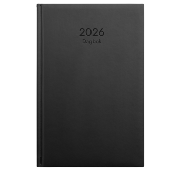 Kalender Dagbok Svart 2026