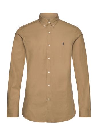 Polo Ralph Lauren Slim Fit Stretch Poplin Shirt Beige