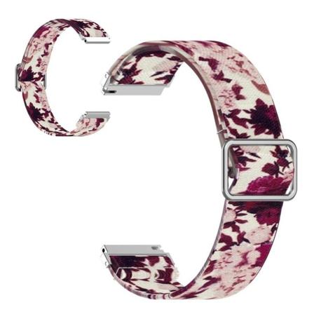 20 mm nylonarmbånd med universalmønsterprint - Pæon Pink