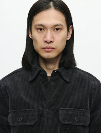 WOOD WOOD Wwclay Overshirt 25188 - Black - XL