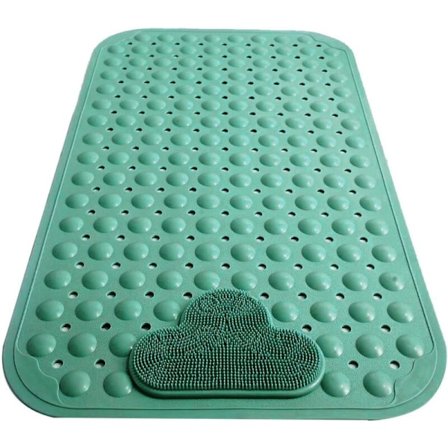 Sklisikker baderomsmatte med fotmassasjeområde, baderomsdusjmatte, dusjkabinettmatte med sugekopper 1527