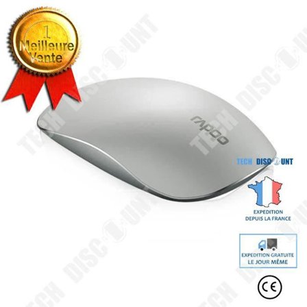 Trådlös Optisk Mus - TD - T8 - 3 Knappar - Laser - 800/1600 DPI - Vit