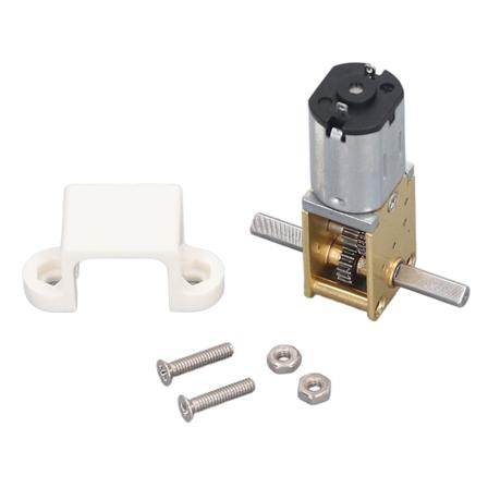 DC-girmotor 68RPM dobbeltaksel stort dreiemoment lavt støy snekkegir reduksjonsmotor DC6V