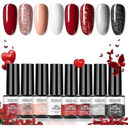 8 Gel Nagellack 8st Mini UV LED Gel Naglar Färgset Nagelkonst Startpaket