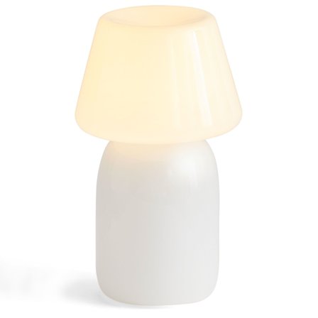 Hay Apollo Portable bordlampe, white glass - Hvid | KitchenOne