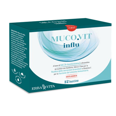 Erba Vita Mucovit Influ 12 Bustine
