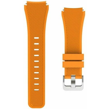 Go Go Gadget - Silikon Smartwatch Armband - Lämpligt för Samsung Gear S3 - Silikonarmband - Klockarmband - Armbandsarmband - Orange